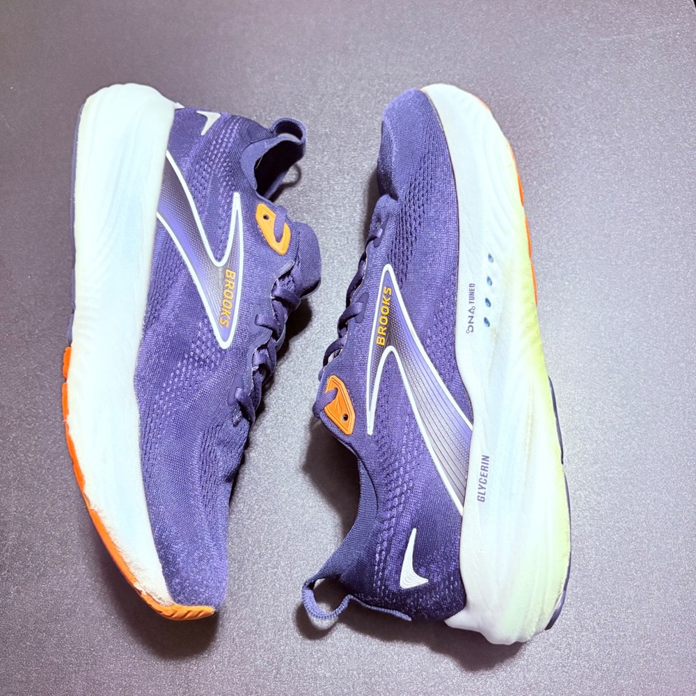 Brooks Glycerin 22 Blue Orange runing sneakers tennis shoes size 11.5 D medium - Picture 5 of 9